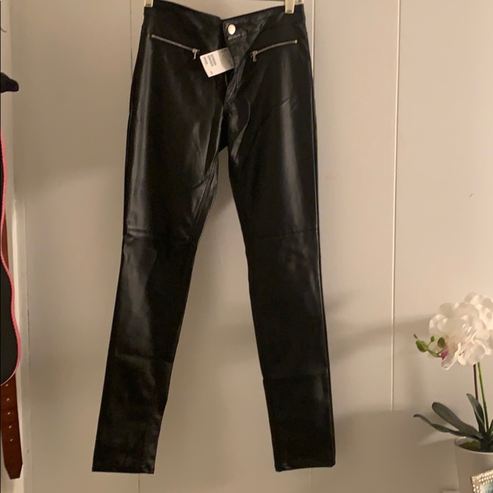 Black faux pants
